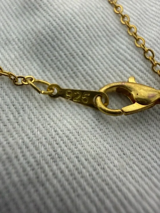 Coach Legacy Stripe Necklace & Dust Bag (A796) - Picture 4 of 4